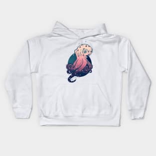 Pink octopus Kids Hoodie